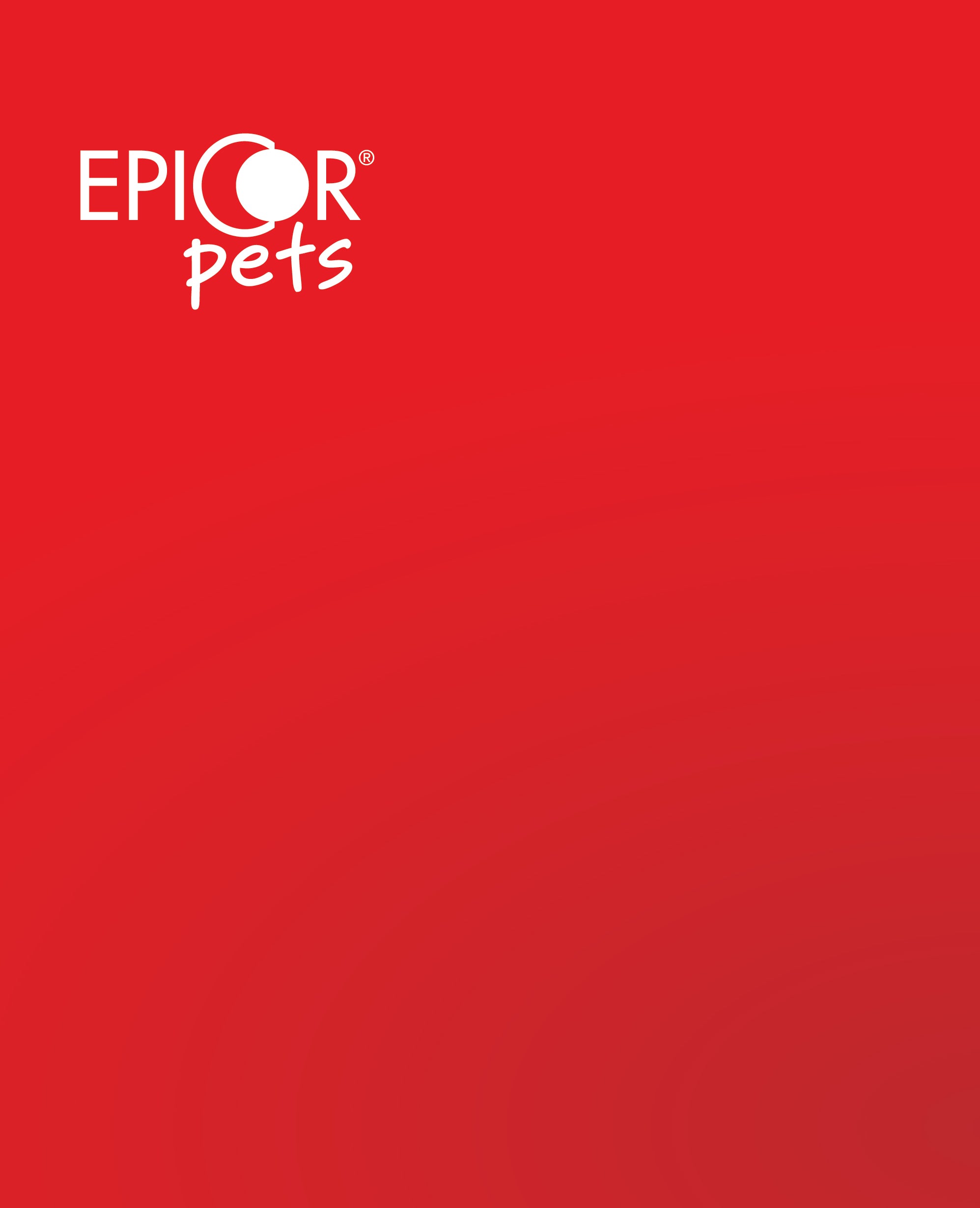 Epicor Pets logo on a red background