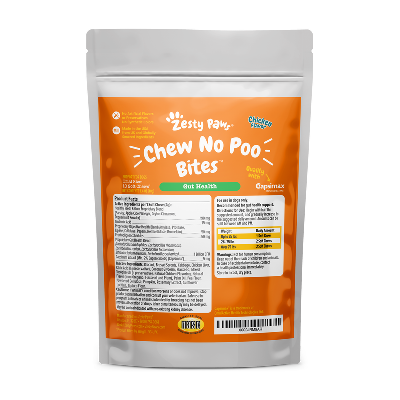 Chew No Poo Bites, 10 ct