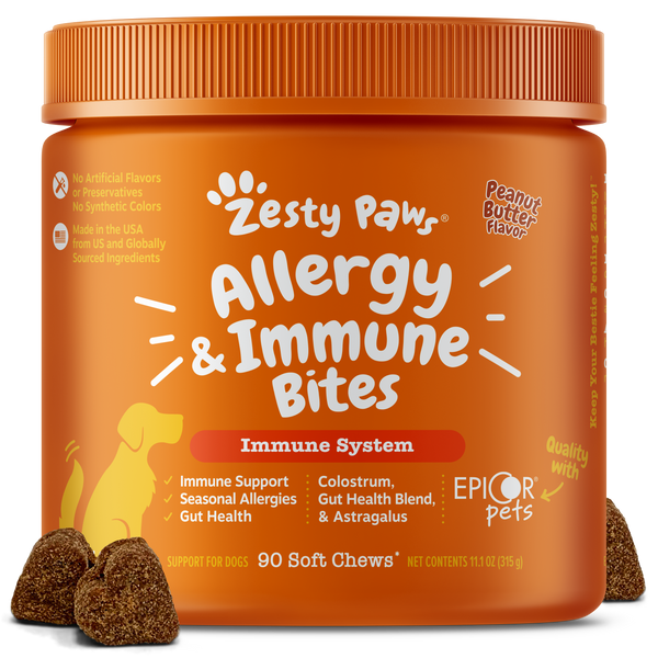 Allergy & Immune Bites™ for Dogs, For Seasonal Allergies, Immune Function + Sensitive Skin & Gut Health