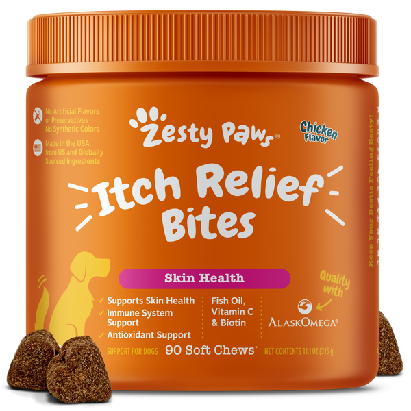 Itch Relief Bites Chicken 90ct 3.5g chew