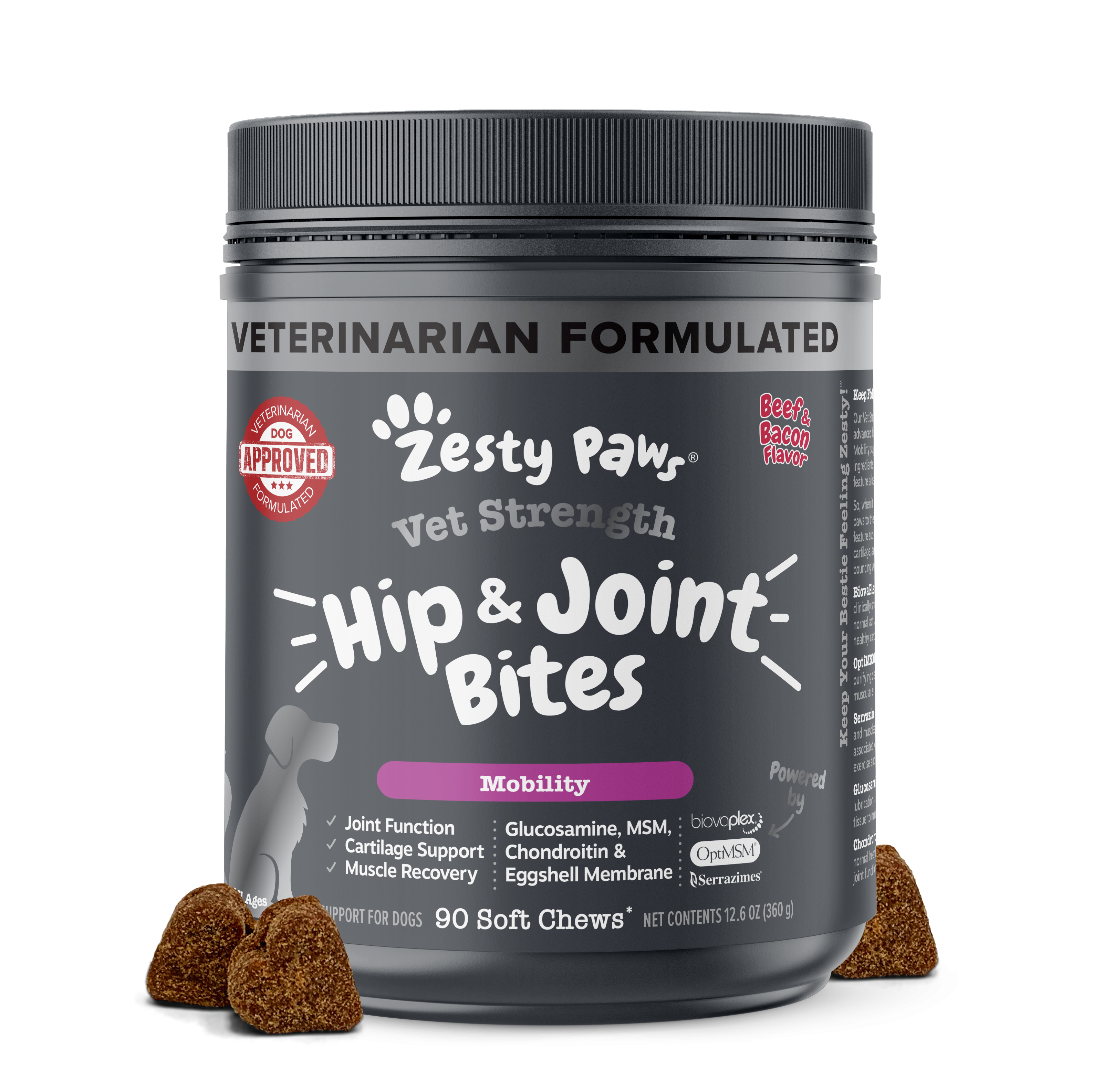 Vet Strength Hip & Joint Mobility Bites for Dogs - Supreme Hip & Joint Support