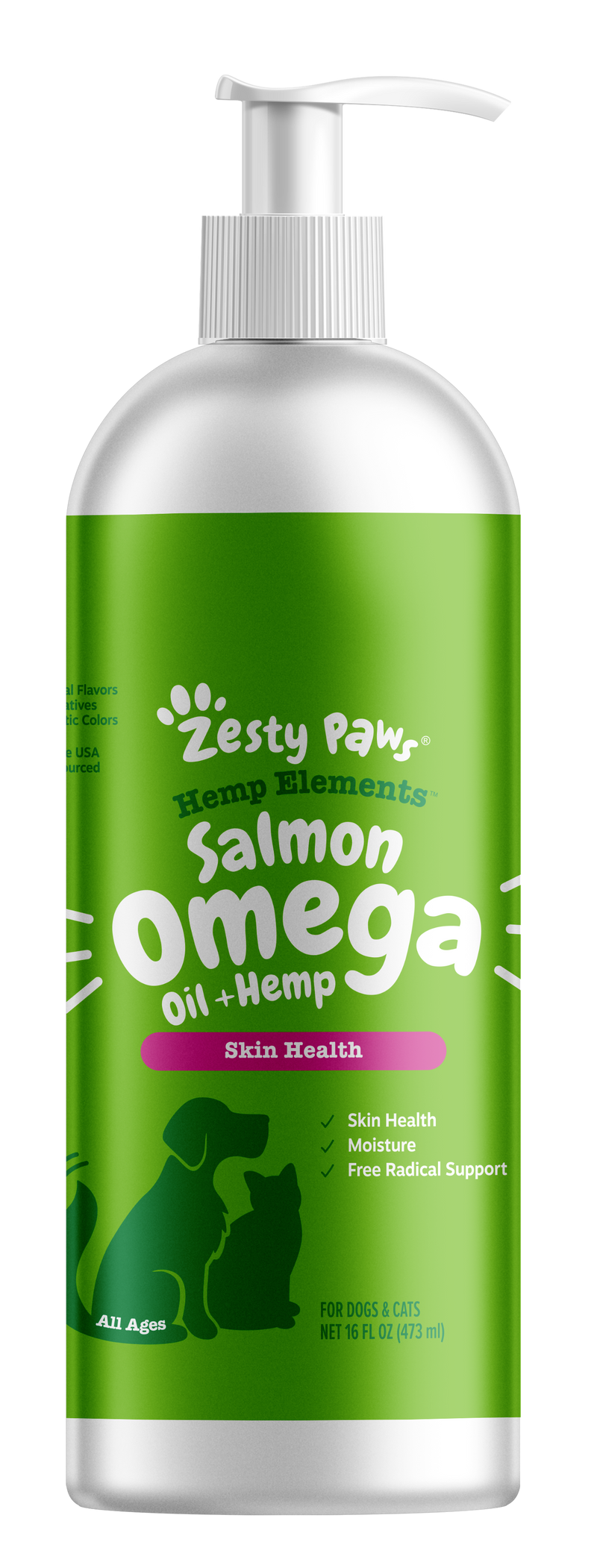 Hemp Elements™ Salmon Omega Oil + Hemp for Dogs and Cats