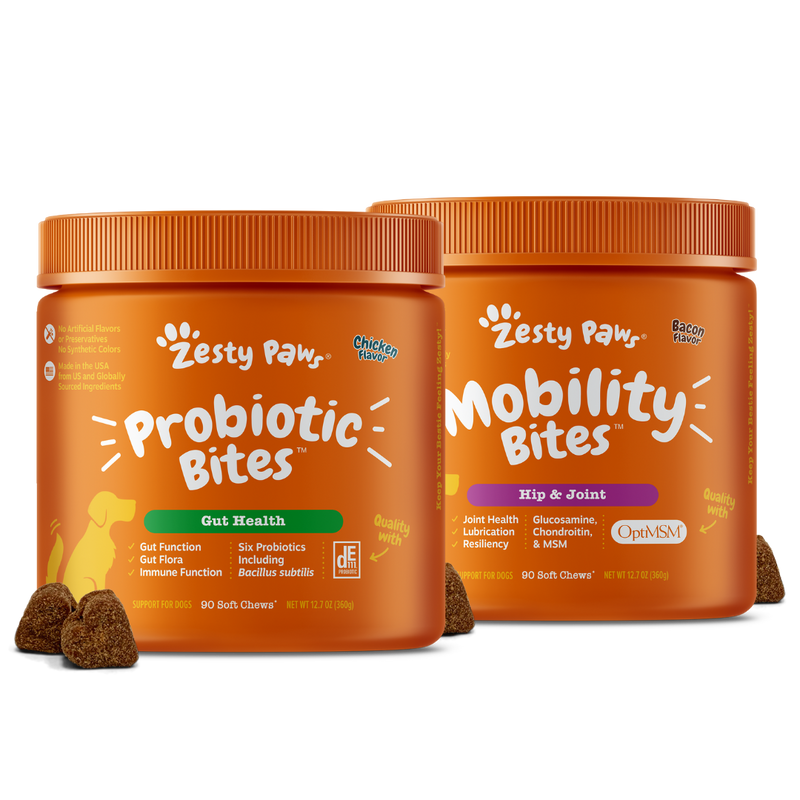 Probiotic Bites + Mobility Bites for Dogs
