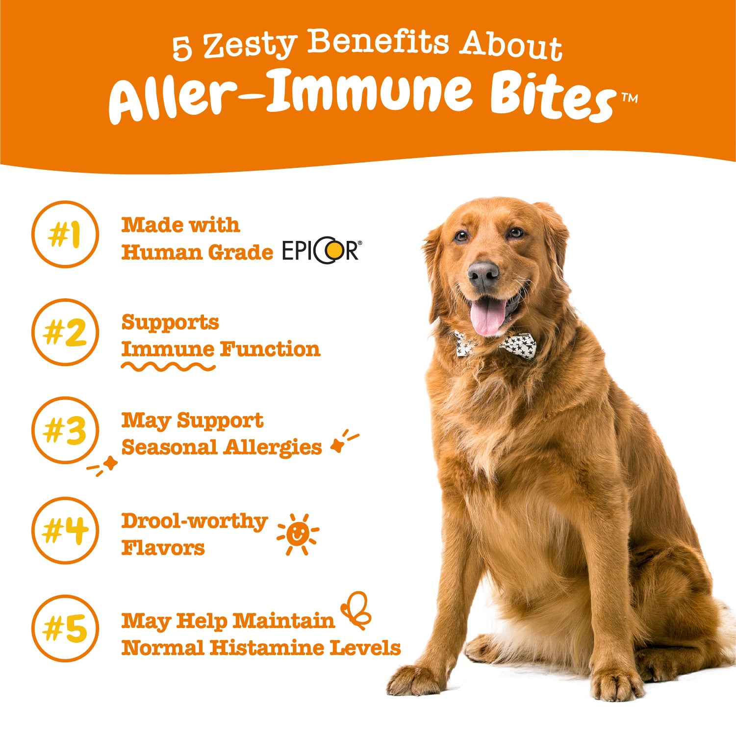 AllerImmune Bites™ with EpiCor® for Dogs Zesty Paws