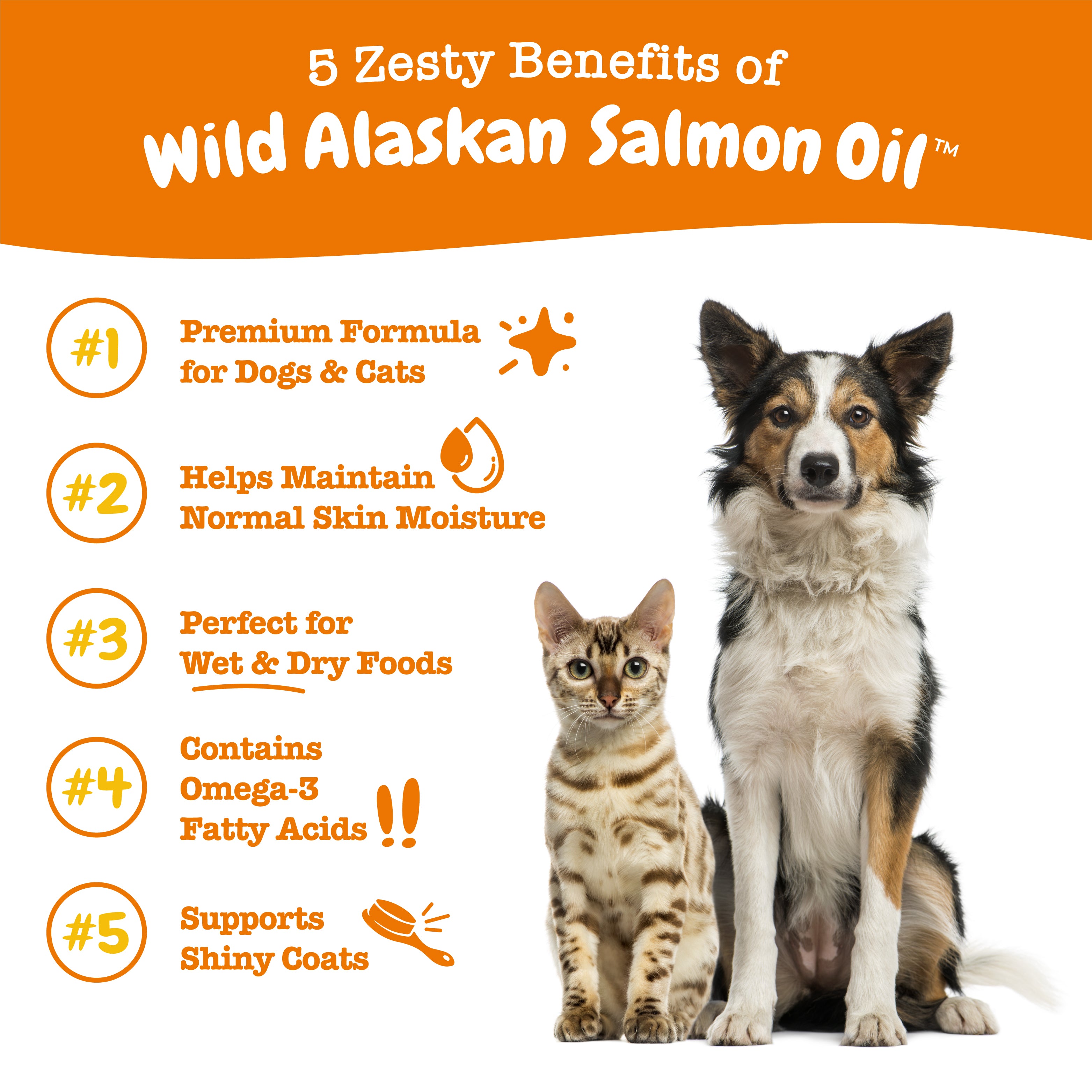 Wild Alaskan Salmon Oil Formula for Dogs & Cats
