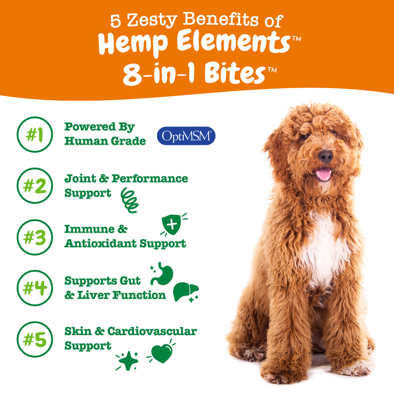 Hemp Elements™ 8-in-1 Multifunctional Bites™ for Dogs