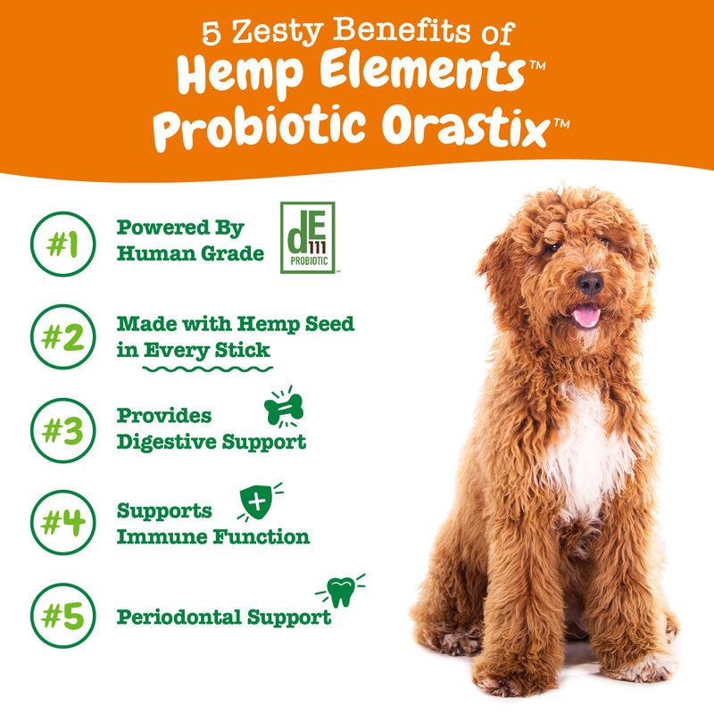 Hemp Elements™ Probiotic OraStix™ for Dogs
