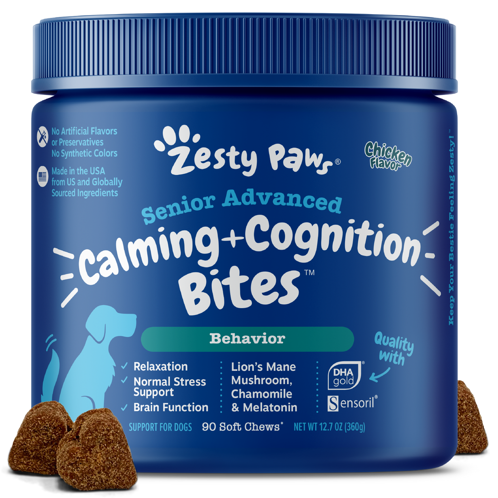 Zesty Paws Senior Advanced Calming Cognition Bites are