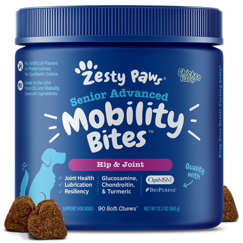 Zesty paws senior advanced multivitamin for dogs on sale
