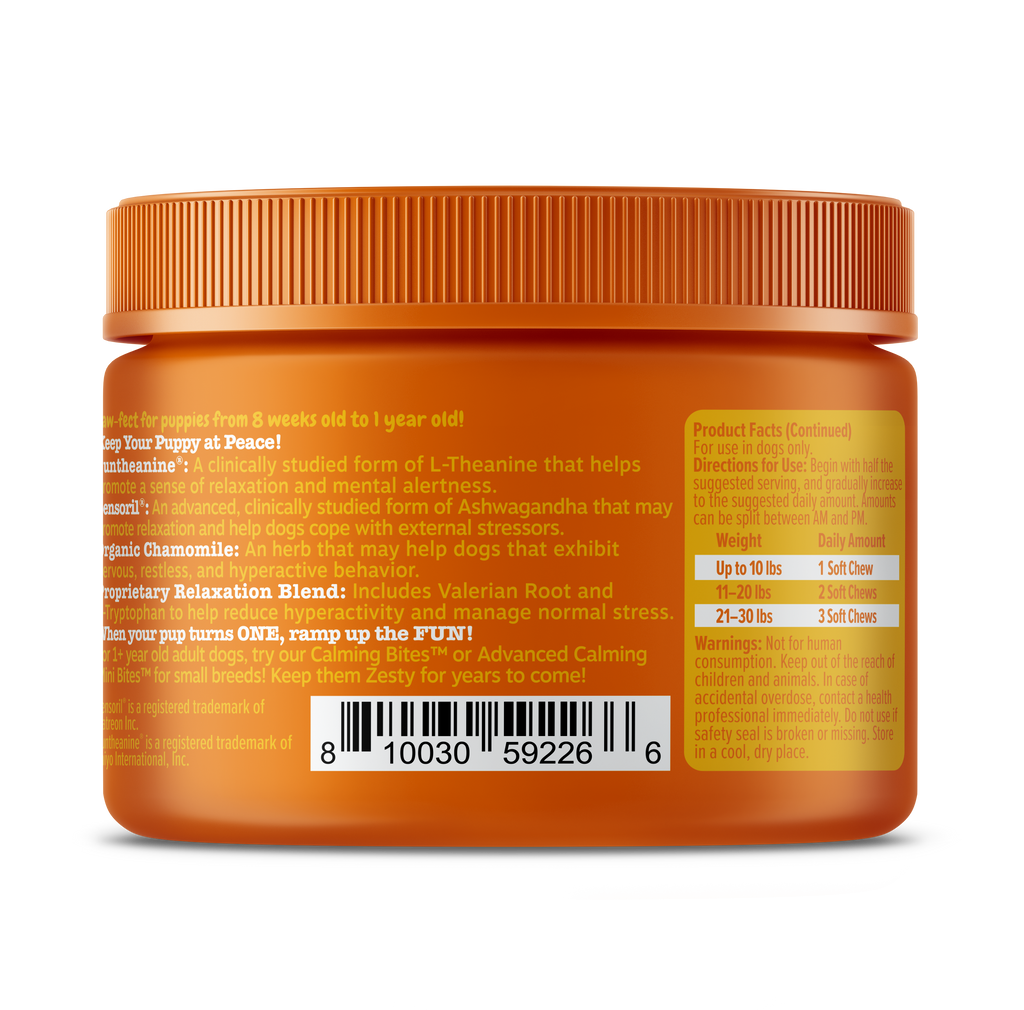 Zesty paws top calming bites dosage