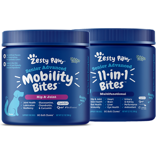 Senior Advanced Best of the Zest with Mobility Bites™ + 11-in-1 Bites™ for Senior Dogs 2-Pack