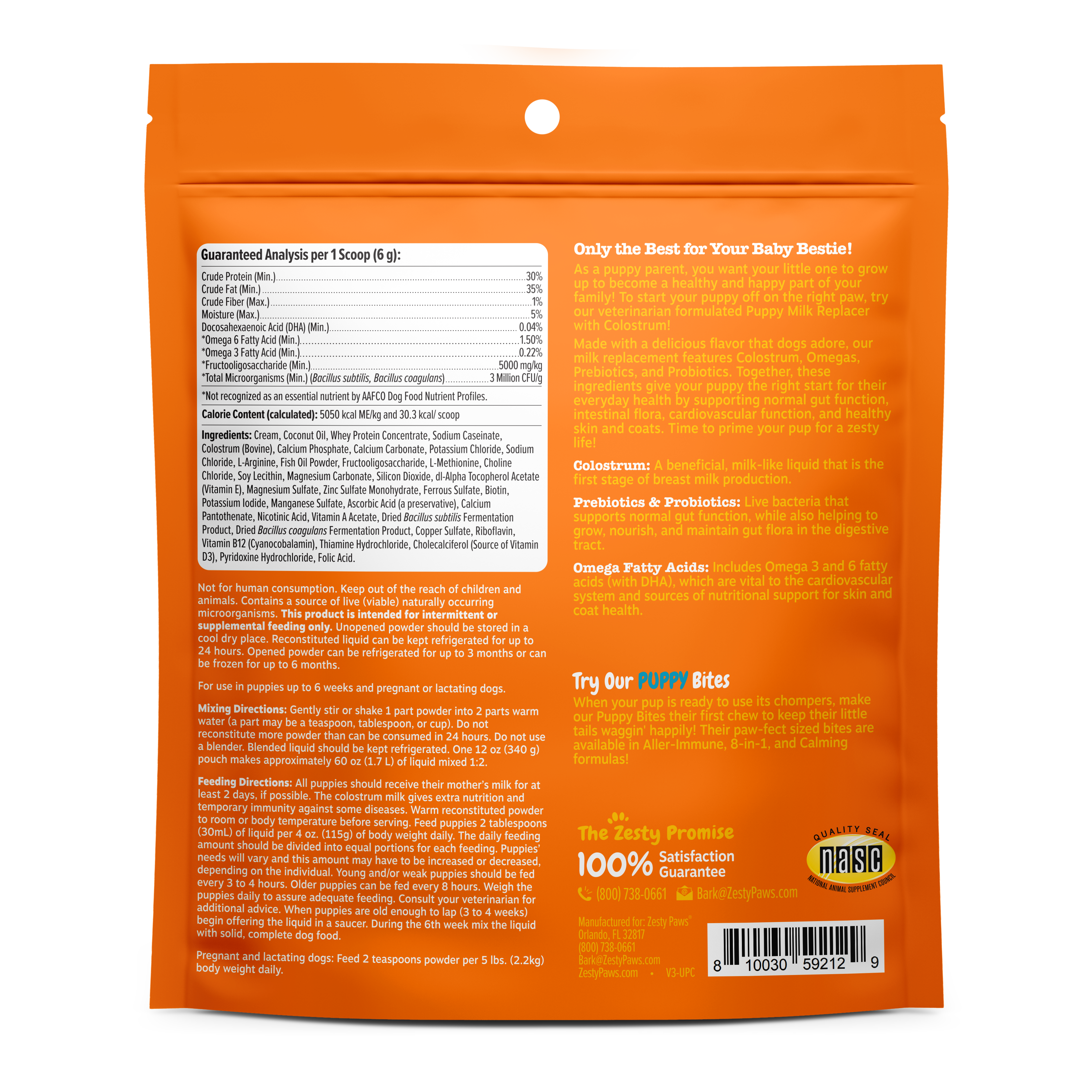 Puppy Milk Replacer + Colostrum