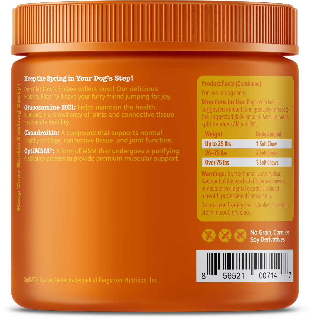 Hip and Joint Mobility Bites™ for Dogs Zesty Paws