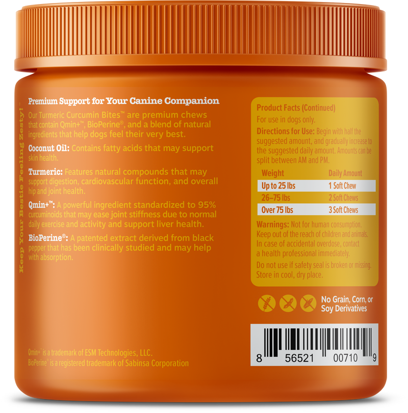 Turmeric Curcumin Bites™ for Dogs of All Ages
