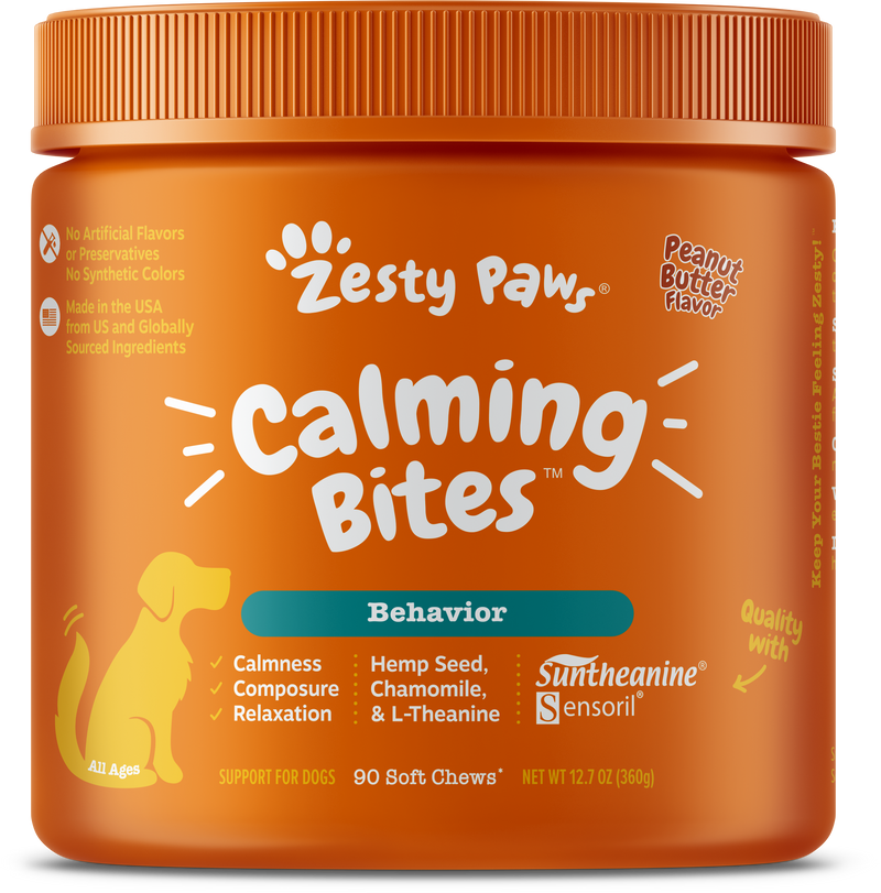 Calm Canine Bundle & Save with Calming Bites™ and Lil’ Zesties™ Calming Squares™ for Dogs - 2-Pack