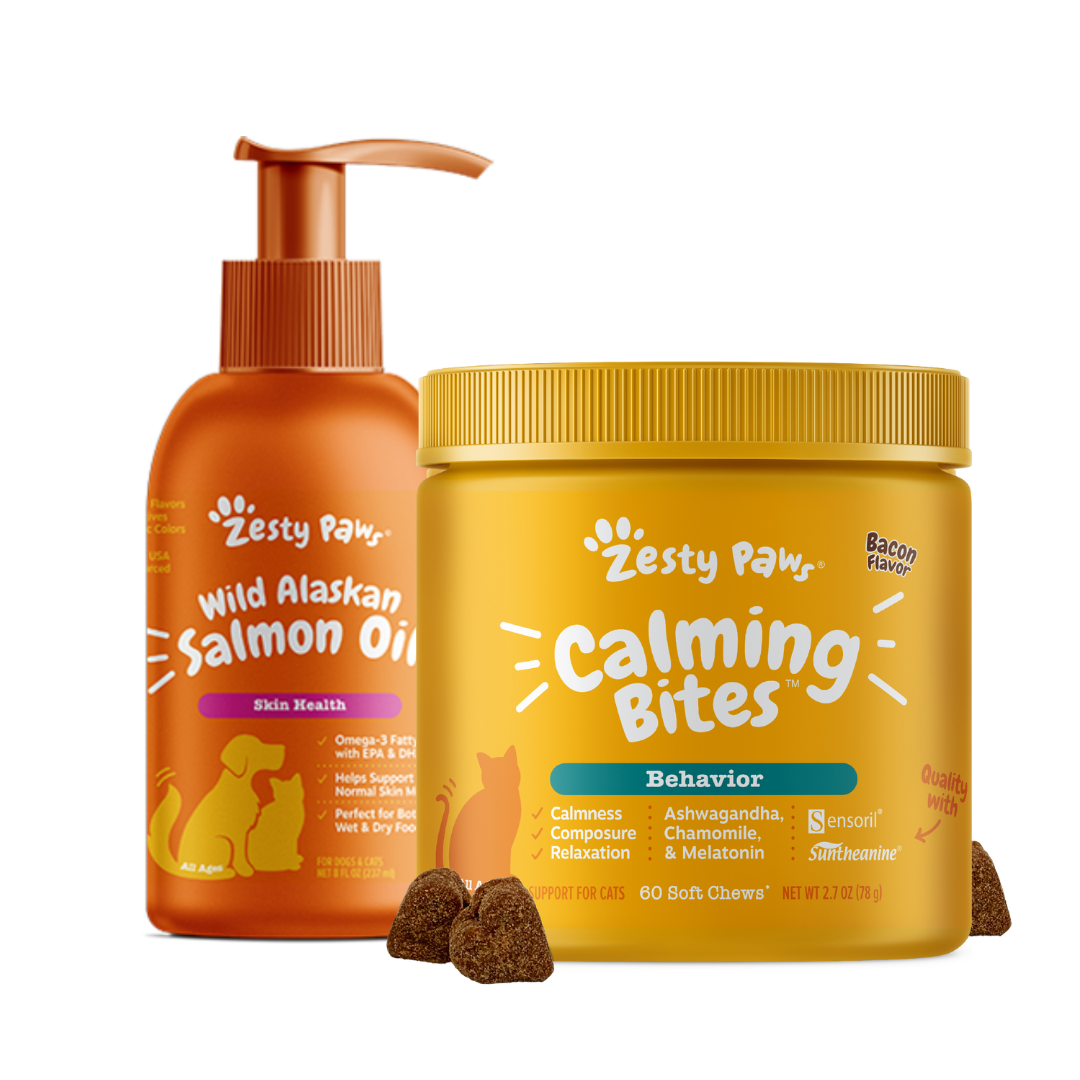 Cat Calming Bites + Salmon Oil Bundle